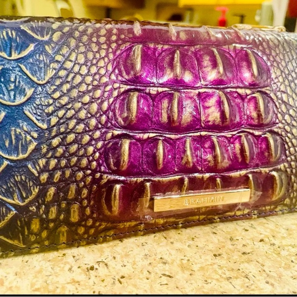 Brahmin Ady Wallet Fig Jam- *BNWT* 13 Credit card slot, ID window $140